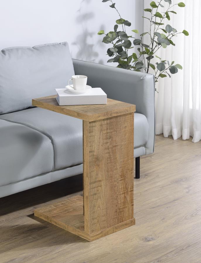 Home & Sleep Outlet - Clower Engineered Wood C-Shaped Sofa Side Table Mango