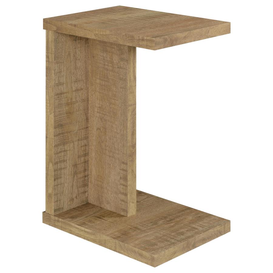 Home & Sleep Outlet - Clower Engineered Wood C-Shaped Sofa Side Table Mango