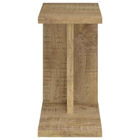 Clower Engineered Wood C-Shaped Sofa Side Table Mango