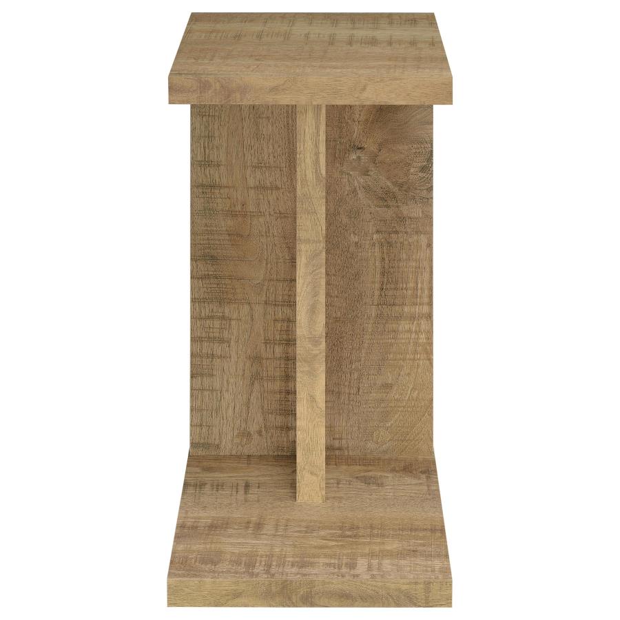 Home & Sleep Outlet - Clower Engineered Wood C-Shaped Sofa Side Table Mango