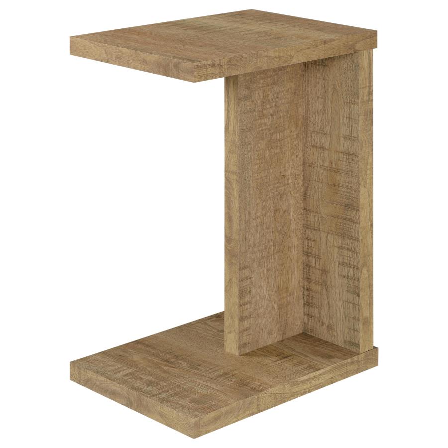 Home & Sleep Outlet - Clower Engineered Wood C-Shaped Sofa Side Table Mango