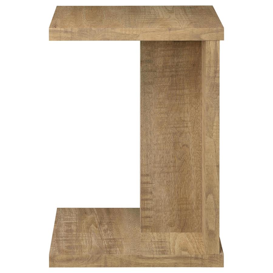 Home & Sleep Outlet - Clower Engineered Wood C-Shaped Sofa Side Table Mango