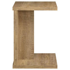Home & Sleep Outlet - Clower Engineered Wood C-Shaped Sofa Side Table Mango