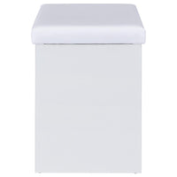 Bunbury Makeup Vanity Table Set Storage Mirror and Stool White
