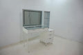 Home & Sleep Outlet - Souza 5-Drawer Makeup Vanity Table With LED Mirror White High Gloss