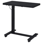 Home & Sleep Outlet - Westpark Pneumatic Adjustable C-Shape Side Table with Casters Black