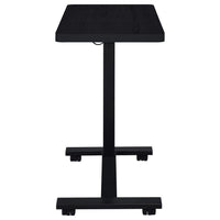Westpark Pneumatic Adjustable C-Shape Side Table with Casters Black