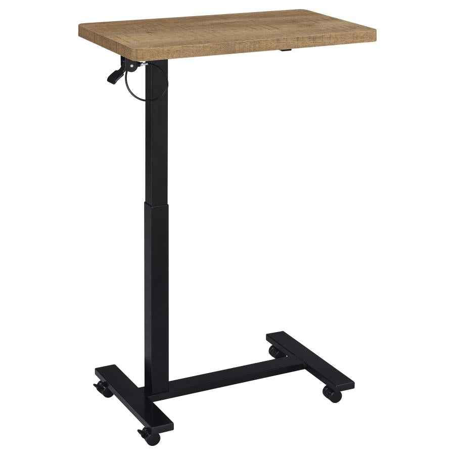 Westpark Pneumatic Adjustable C-Shape Side Table with Casters Mango