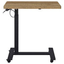 Westpark Pneumatic Adjustable C-Shape Side Table with Casters Mango