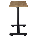 Westpark Pneumatic Adjustable C-Shape Side Table with Casters Mango