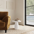 Home & Sleep Outlet - Perth 17-inch Side Table with Cloud-Shaped Top Off White
