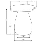 Home & Sleep Outlet - Perth 17-inch Side Table with Cloud-Shaped Top Off White