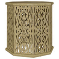 Home & Sleep Outlet - Torres Octagonal Solid Mango Wood Side Table Natural Brown