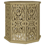 Home & Sleep Outlet - Torres Octagonal Solid Mango Wood Side Table Natural Brown