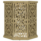 Home & Sleep Outlet - Torres Octagonal Solid Mango Wood Side Table Natural Brown