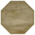 Home & Sleep Outlet - Torres Octagonal Solid Mango Wood Side Table Natural Brown