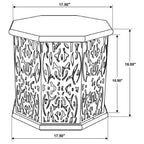 Home & Sleep Outlet - Torres Octagonal Solid Mango Wood Side Table Natural Brown