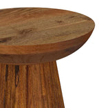 Home & Sleep Outlet - Aureo Round Solid Wood Accent Side Table Wild Honey