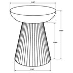 Home & Sleep Outlet - Aureo Round Solid Wood Accent Side Table Wild Honey