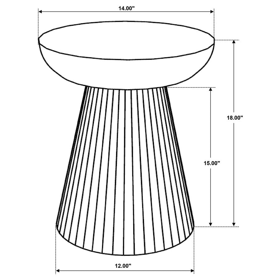 Home & Sleep Outlet - Aureo Round Solid Wood Accent Side Table Wild Honey
