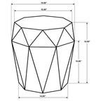 Home & Sleep Outlet - Jacinto Octagonal Solid Mango Wood Side Table Natural Brown
