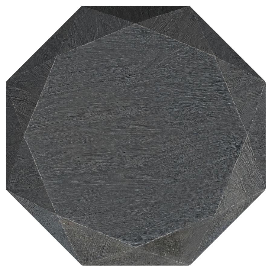 Home & Sleep Outlet - Jacinto Octagonal Solid Mango Wood Side Table Grey
