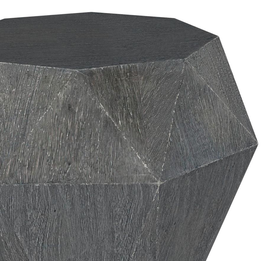 Home & Sleep Outlet - Jacinto Octagonal Solid Mango Wood Side Table Grey