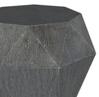 Home & Sleep Outlet - Jacinto Octagonal Solid Mango Wood Side Table Grey