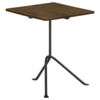 Home & Sleep Outlet - Heitor Square Wood Top Accent Side Table Dark Brown