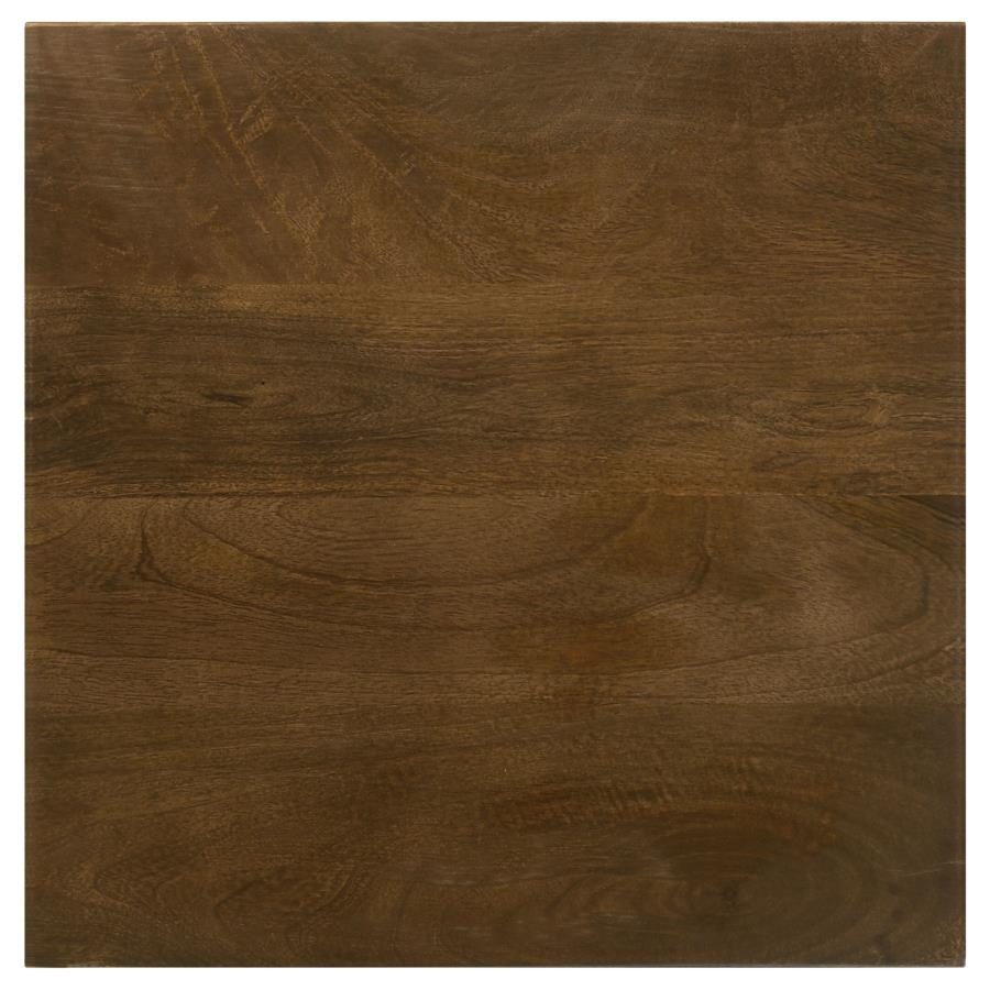 Home & Sleep Outlet - Heitor Square Wood Top Accent Side Table Dark Brown