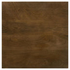 Home & Sleep Outlet - Heitor Square Wood Top Accent Side Table Dark Brown
