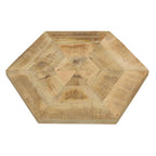 Home & Sleep Outlet - Adger 2-piece Hexagonal Nesting Tables Natural and Black