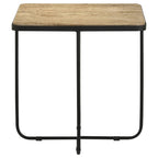 Home & Sleep Outlet - Elyna Square Stone Top Accent Side Table Beige