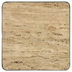 Home & Sleep Outlet - Elyna Square Stone Top Accent Side Table Beige
