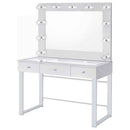 Umbridge 3-drawer Vanity Set with Lighting Chrome and White