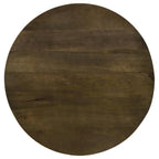 Home & Sleep Outlet - Yaritza Round Mango Wood Coffee Table Natural and Gunmetal