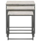 Home & Sleep Outlet - Medora 3-piece Marble Top Nesting Table Set White