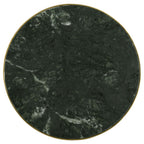 Home & Sleep Outlet - Eliska Round Green Marble Top Accent Side Table Antique Gold