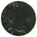 Eliska Round Green Marble Top Accent Side Table Antique Gold