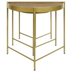 Home & Sleep Outlet - Tristen 3-Piece Demilune Nesting Table Brown and Gold
