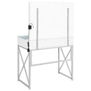 Eliza Vanity Set with Lighting & Stool White and Chrome