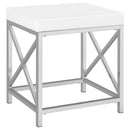 Eliza Vanity Set with Lighting & Stool White and Chrome