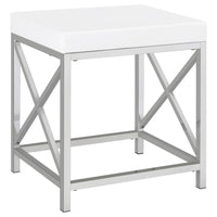 Eliza Vanity Set with Lighting & Stool White and Chrome