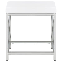 Eliza Vanity Set with Lighting & Stool White and Chrome