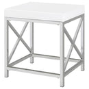 Eliza Vanity Set with Lighting & Stool White and Chrome