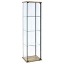 Bellatrix 3-shelf Clear Glass Curio Cabinet Mango