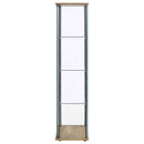 Bellatrix 3-shelf Clear Glass Curio Cabinet Mango