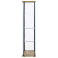 Bellatrix 3-shelf Clear Glass Curio Cabinet Mango