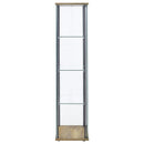 Bellatrix 3-shelf Clear Glass Curio Cabinet Mango