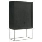 Home & Sleep Outlet - Borman 2-door Home Bar Cabinet Wine Storage Walnut and Black